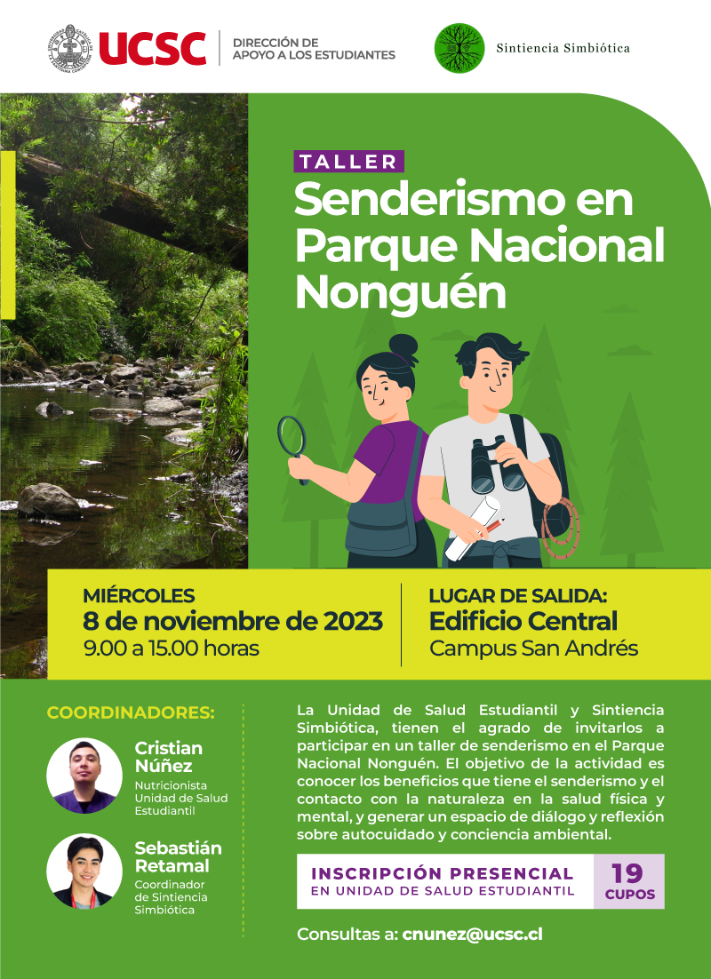 Taller de Senderismo en Parque Nacional Nonguén.
