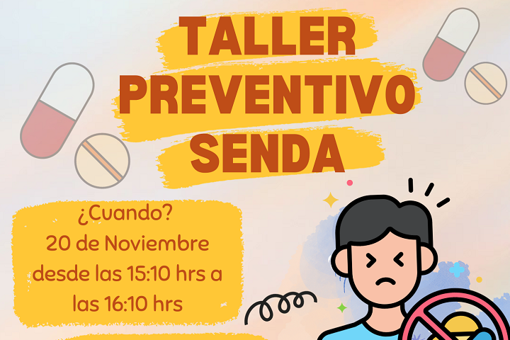 Taller preventivo Senda para estudiantes Tec. Univ. Educación de Párvulos